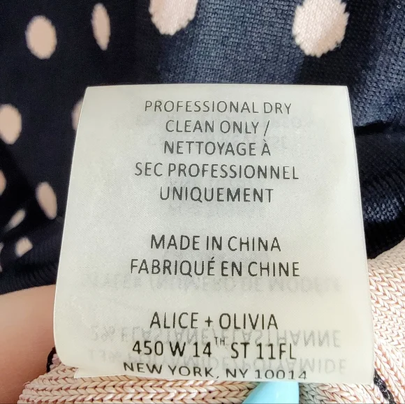 Alice + Olivia Marta Fitted Jersey Sleeveless Black and Cream Polka-dot Dress 6 - Picture 6 of 8